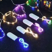 1M, 2M, 3M Copper Wire LED String Lights Waterproof Battery Light For DIY Res...