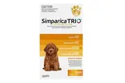 Simparica Trio Flea & Tick Control for Puppies 1.3-2.5kg Yellow 3 Pack