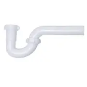 1-1/2 in. White Plastic Sink Drain P- Trap