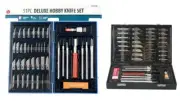 51Pc Deluxe Hobby Knife Set Utility Model Knife Set in Plastic Storage Box