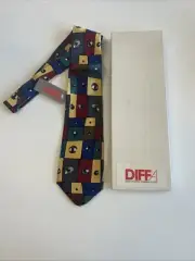 1992 NWT Design Industries Foundation Fighting Aids DIFFA Wilke Rodriguez Tie