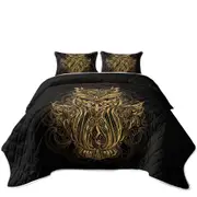 Golden Royal Owl Coverlet