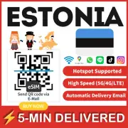 [eSIM] Estonia eSIM e-SIM card Travel Sim card Tarjeta eSIM Dato Data only A+