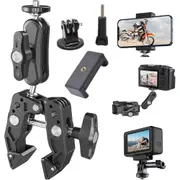Super Clamp Camera Clamp Mount Monitor With Action Camera Adapter Phone Clamp Mount