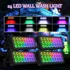 120W 24 LED Wall Wash Light DMX RGBW Strobe Beam Party Light DJ Stage Lighting
