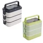 1 Pcs PP Stackable Lunch Container 3000ML Lunch Box Bento Boxes Outdoor