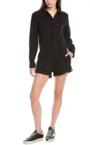 ONE TEASPOON Sz small Prophecy Romper Jumpsuit Playsuit Revolve Black Onyx