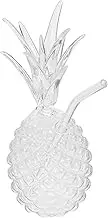 Amosfun Pineapple Shaped Embossed Drink Cup Unique Decorative Water for Cocktails Juice and Beverages Easy to Clean Fun Design for Home Bar Party