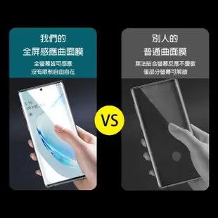 三星 Note10+ 全屏觸控曲面全膠9H鋼化膜手機保護貼(三星 Note10+ 保護貼 Note10+鋼化膜)