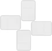 ibasenice Elegant Stamp Collector Box 4pcs Plastic Stamp Display Case Collector Storage Box