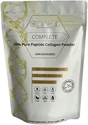 Glowful Complete Collagen Powder Unflavored 200g – Hydrolyzed Collagen Peptides Supplement,