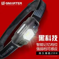 在飛比找樂天市場購物網優惠-LED強光頭燈充電感應迷你夜釣魚頭戴式手電筒