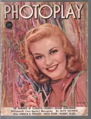 MAG: Photoplay 2/1938-Ginger Rogers-Claudette Colbert-George Raft-pix-info-VG-