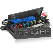 Wireless 6Gang Switch Panel LED Light Bar Circuit Control Box Car RV Boat Marine