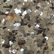 Gold Heart Sequin 6mm (1/4") Confetti Glitter Metallic No hole Costume Craft