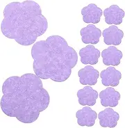 Healeved 50pcs Compressed Face Sponges Dual Sided Flower Shaped Facial Cleaning Tools for Washing Face Makeup Application and Gentle Cleansing for Home Travel Use