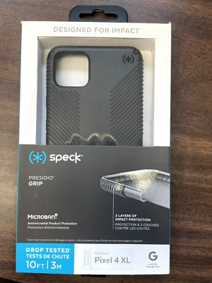 Speck Presidio Grip Hard Case for Google Pixel 4 XL - Black