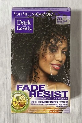 Dark & Lovely Fade Resist Rich Conditioning Hair Color, #372 Natural Black