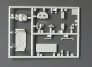 Dragon 1/35 Scale Kubelwagen Ambulance - Parts Tree C from Kit No. 6336