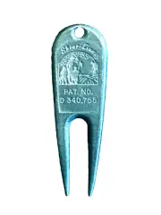 Perfect Gift for Father's Day! Vintage Shear-Line Pewter Golf Repair Divot Tool