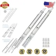 Durable 22 Inch Full Extension Drawer Slides with Soft Close - Easy Installation