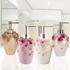 European style Flower Soap Dispenser Hand Lotion Pump Bottle Hand Sanitizer