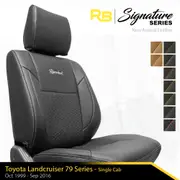 SIGNATURE SERIES Front Row Seat Covers - Toyota Landcruiser 79 Series - Single Cab with 2x Bucket Seats (Available)