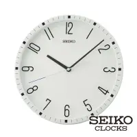 在飛比找momo購物網優惠-【SEIKO 精工】內數字外刻度 靜音掛鐘時鐘 QXA818