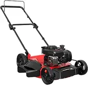 PowerSmart 21" Push Lawn Mower, B&S 125cc Engine, 2-in-1 Mulching and Side Discharge, Lightweight, Easy Assembly, Corded Push Lawn Mowers for Garden Yard