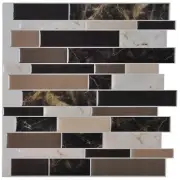 6 Pack 12x12 Inch Peel and Stick Wall Tile for Kitchen Bathroom Backsplash
