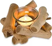 Lovely Handmade Wooden Tealight Candle Holder For Gifts Crafts Ornament Home Furnishing Candle Holder Stand wedding supplies (Candle holder 1#)