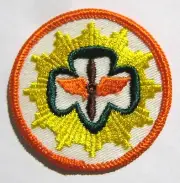 RARE Girl Scout 1960-1974 WING SENIOR INTEREST PATCH Flying Aviation Badge NEW