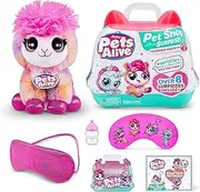Pets Alive Pet Shop Surprise - Playset Animal Shop Series 2 Pyjama Party Lama (Electronic Plush Toy)