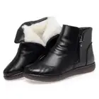Women's Winter Snow Boots Cozy Faux Fur Lined Non-Slip Flat Sole Comfort Shoes