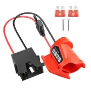 Battery Adapter for Milwaukee 12V M12 Battery for DIY Ride on Truck, Robotics, RC Toys Black Plug