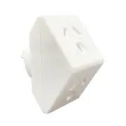 Jackson Double Adaptor Angled Space Saving Double Outlet Power Plug PTADA2