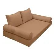 |SLIPCOVER ONLY|S1 Daybed Mattress Bolster Backrest Covers Piped Trim Full AD104