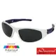 【Docomo】橡膠兒童運動眼鏡 高等級偏光鏡片 專業太陽眼鏡設計款 配戴超舒適 質感白色 抗UV400