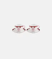[Aquazzura Casa] Aquazzura Casa Jaipur set of 2 teacups and saucers