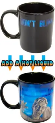 Dr Doctor Who - WEEPING ANGEL Heat Changing Coffee Tea Box China Mug 1 MUG ONLY