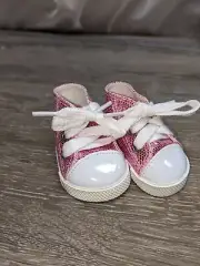 Doll Clothes 18" Pink Sparkle Sneaker Style Shoe Fits American Girl Dolls
