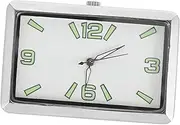 Car Clock Vent Clock Digital Clock Small Cars Clock Numbers for Clock Making Car Dashboard Clock Small Clock for Car Stick on Clock Auto Dashboard Clock Car Mini Clock Alloy Silver PAMINGONO