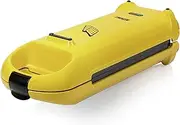 Princess 132406 Waffle Maker for 2 Belgian Waffles with Horizontal and Vertical Positioning 700 Watt Power Yellow