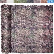 Lightweight Double-Layer Camouflage Netting with Bionic Leaves - 4.9ftx65.6ft