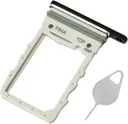 Galaxy Z Flip3 5G SIM Card Tray Replacement Flip 3 Sim Card Holder for Samsung Galaxy Z Flip3 5G 6.7" SM-F711U Sim Tray Z Flip 3 Nano-SIM eSIM Card Slot Tray Repair Part Phantom Black