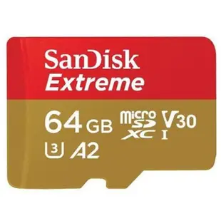 SanDisk Extreme micro SDXC UHS-I V30 A2 64G 128G 256G 高速記憶卡