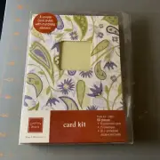 Chatter Box- 60 Pieces Blank Cards, Envelopes & Embossed Stickers Floral 3 Style