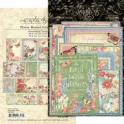GRAPHIC 45 "FLOWER MARKET" 32 JOURNALING CARDS FLOWERS SCRAPJACK'S PLACE