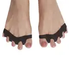 - 2x Toe Separator Hallux Valgus Corrector Hammer Straightener (Adult Black)