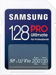 Samsung PRO Ultimate SD Card, 128 GB SDXC UHS-1 U3 Maximum Transfer Rate 200MB/s MB-SY128S-IT/EC